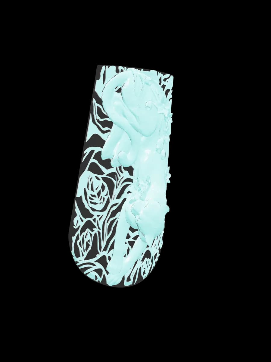 Leopard Rose, square