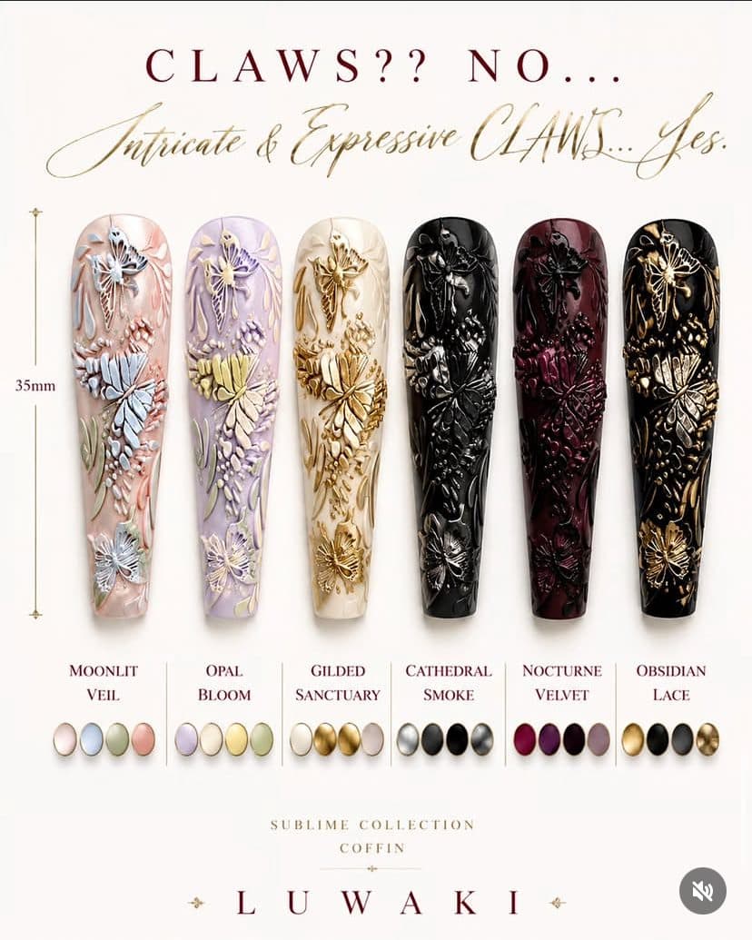Butterfly Cove, coffin — the longest silhouette, in six finishes